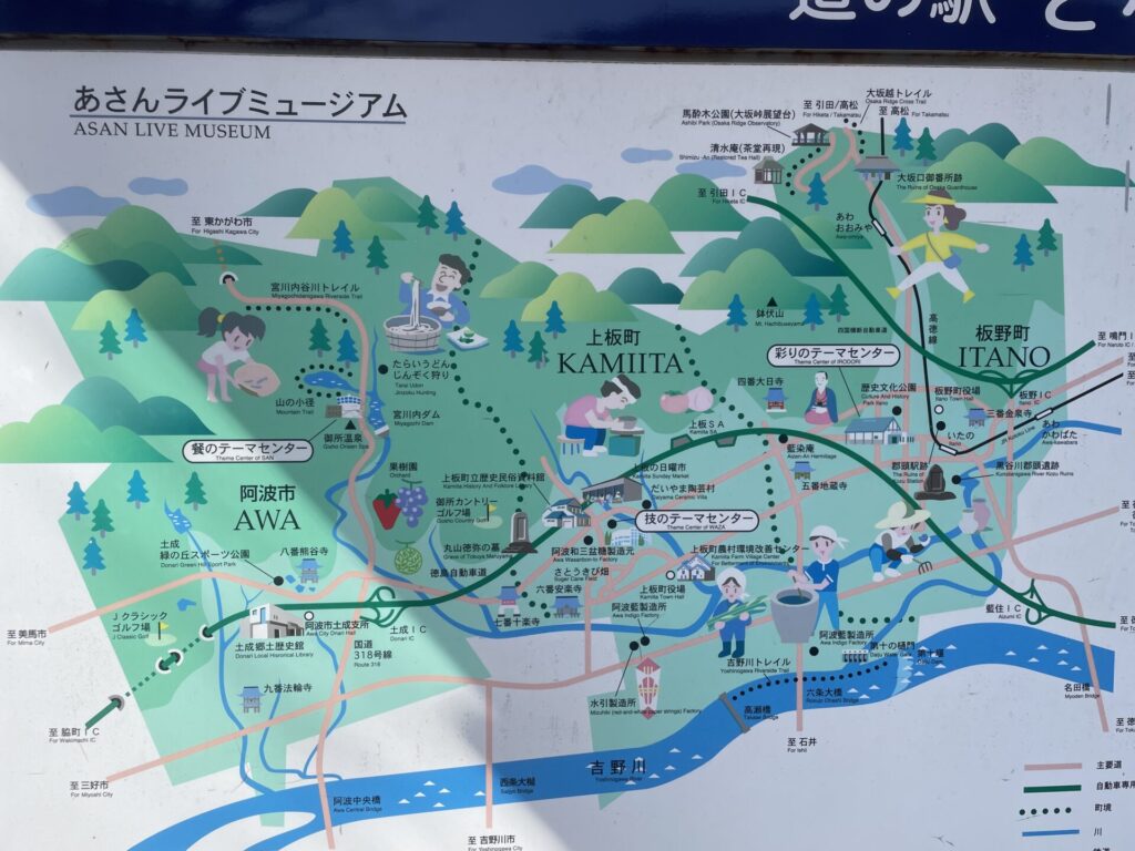 土成道の駅案内図
