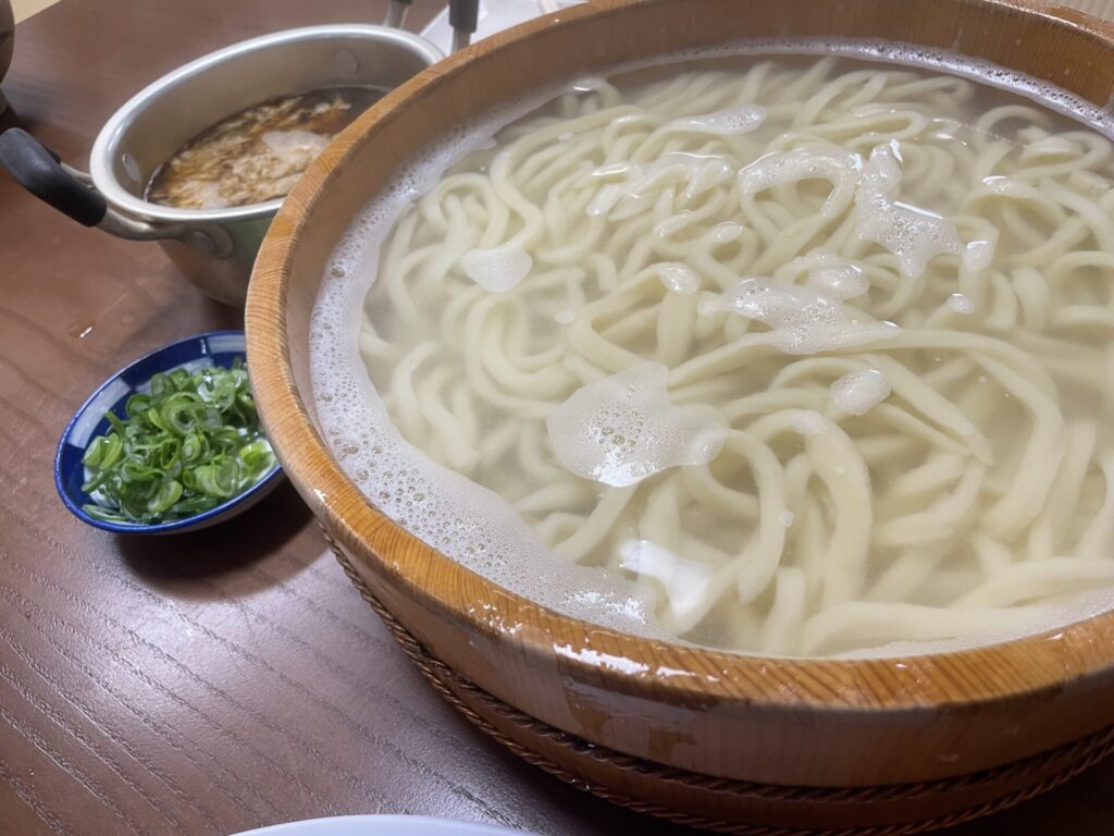 たらいうどんの写真