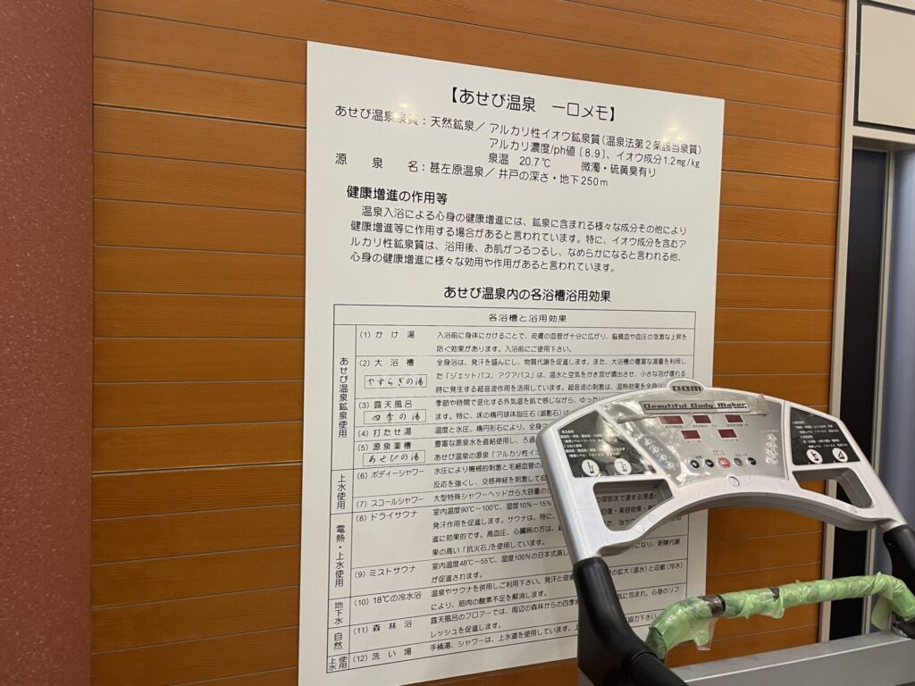 あせび温泉一口メモ