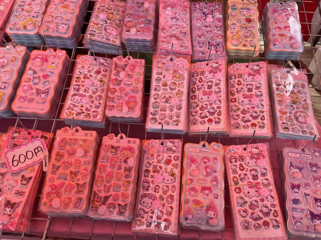 東かがわ市湊川河津桜祭りの屋台の写真（シール）