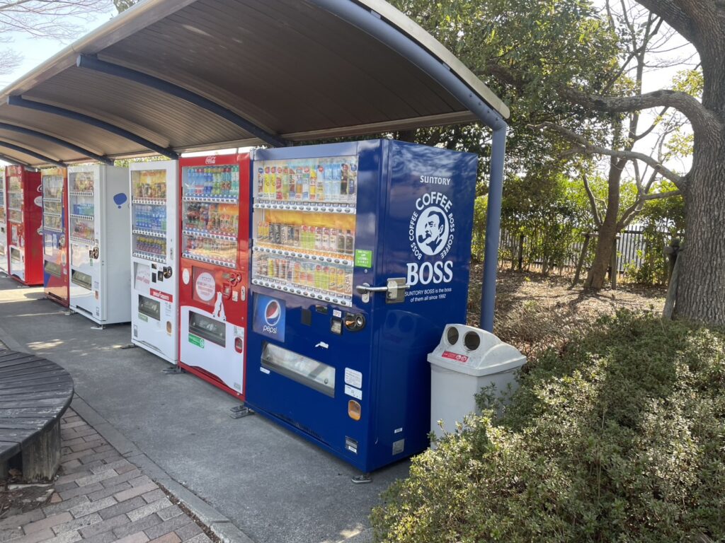 あすたむらんど徳島駐車場自動販売機