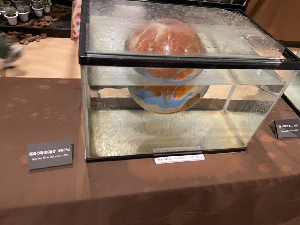 あすたむらんど徳島死海の塩分濃度