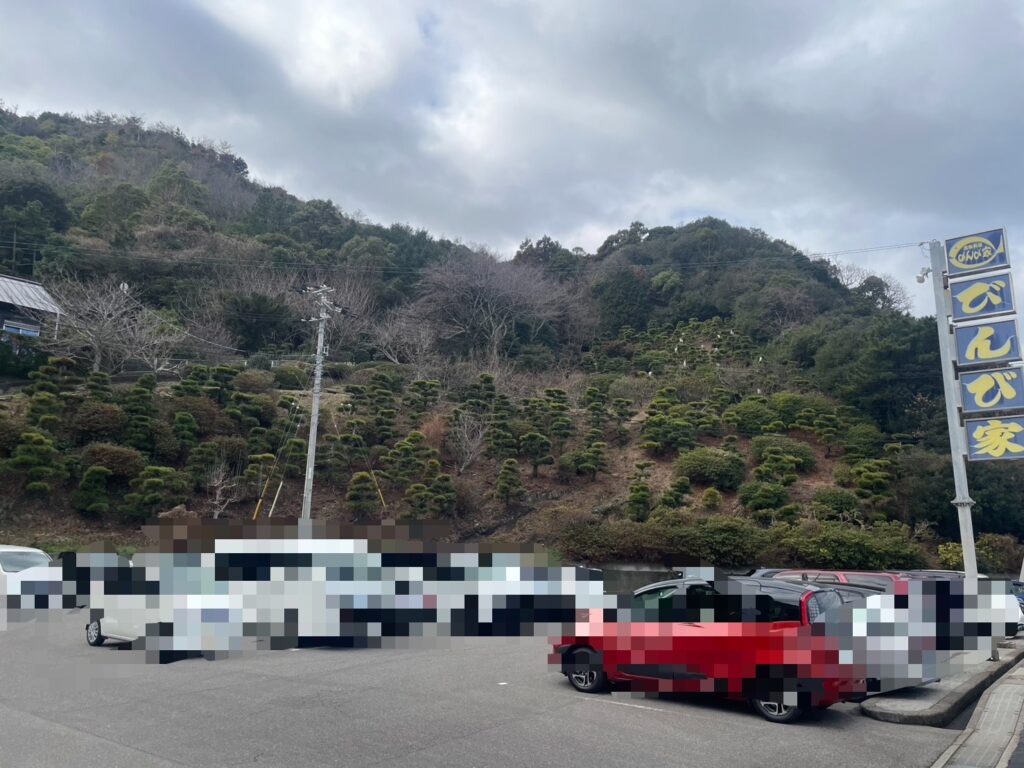 びんび家の駐車場